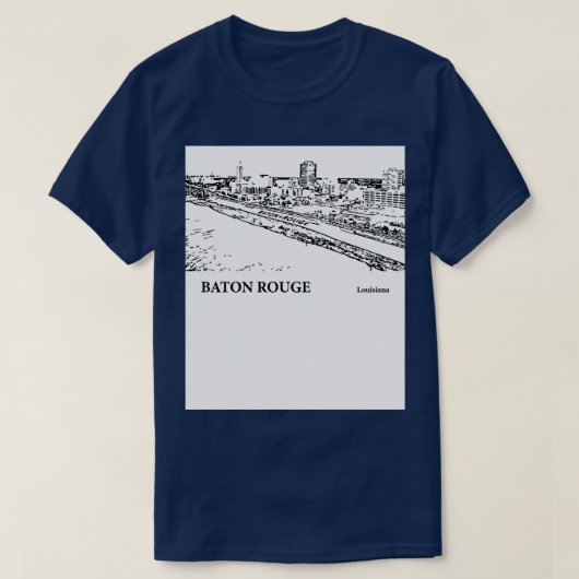 バトンルージュルイジアナTシャツ – 2 Tシャツ (デザイン正面)