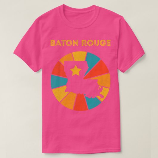 バトンルージュヴィンテージ動揺して土産1 Tシャツ (デザイン正面)