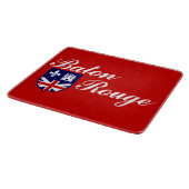 バトンルージュ国旗(ルイジアナ) カッティングボード (角)