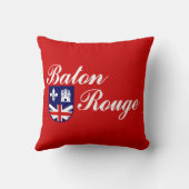 バトンルージュ国旗（ルイジアナ） クッション (裏面)