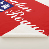 バトンルージュ国旗（ルイジアナ） シェルパブランケット (3/4)