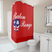 バトンルージュ国旗（ルイジアナ） シャワーカーテン (インサイチュ)