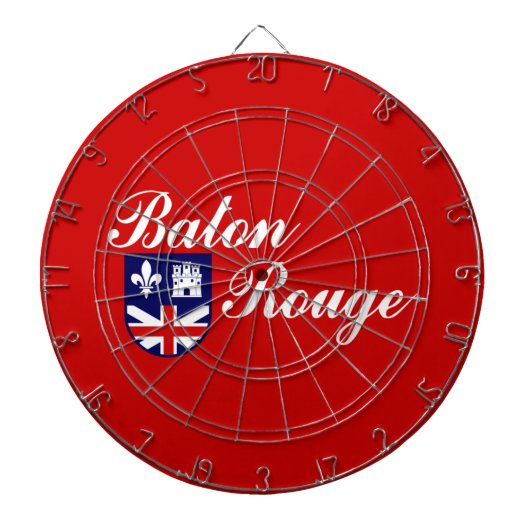 バトンルージュ国旗(ルイジアナ) ダーツボード (正面)