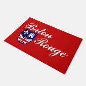 バトンルージュ国旗(ルイジアナ) ドアマット (アングル)