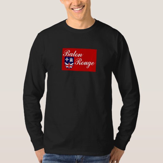 バトンルージュ ルイジアナ州 旗 Tシャツ (正面)