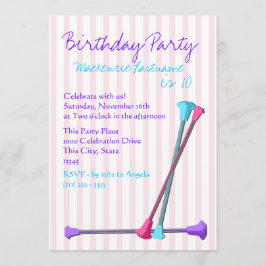 バトン誕生日 招待状