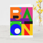 "バトン"のメッセージカード カード (黄色い花)