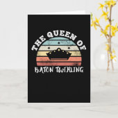 バトン・ツイリングの女王 母の日ギフト カード (黄色い花)