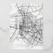 バトン ルージュ ラブ ロケーター | ウェディング セーブ ザ デート 箔招待状 (裏面)