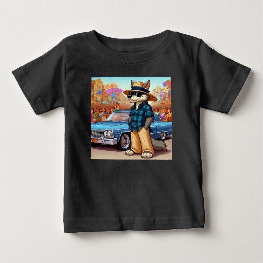 バト・ロボ "ニューイヤー" ベビーTシャツ (正面)