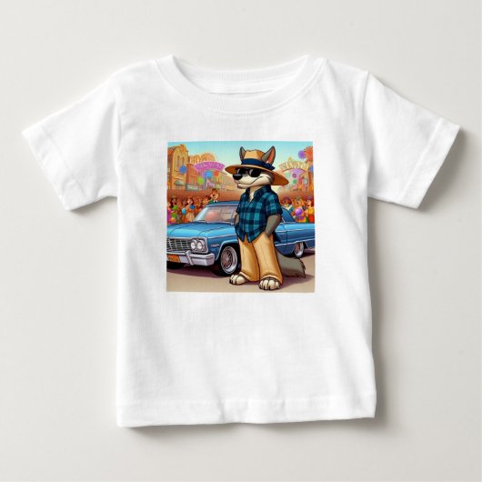 バト・ロボ "ニューイヤー" ベビーTシャツ (正面)
