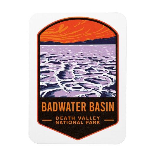 バドウォーター流域死の谷国立公園 マグネット (縦)