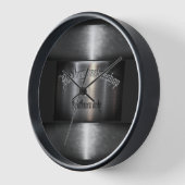 バドボーイ理容師店 壁時計 (傾斜)