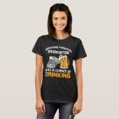 バドミントを飲む可能性のある週末の予測 Tシャツ (正面フル)