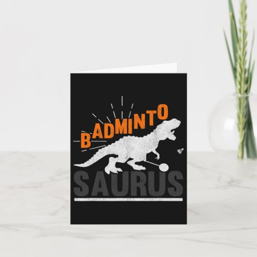 バドミントサウルスレックスバーディシャトル恐竜バadmin カード (正面)