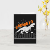 バドミントサウルスレックスバーディシャトル恐竜バadmin カード (黄色い花)