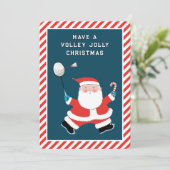 バドミントンおもしろいクリスマスカード シーズンカード (スタンド正面)