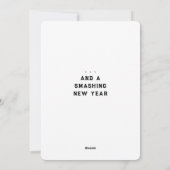 バドミントンおもしろいクリスマスカード シーズンカード (裏面)