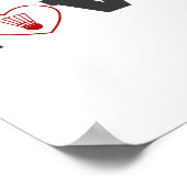 バドミントンおもしろいシャツ女子バドミントンプレーヤー1 ポスター (角)