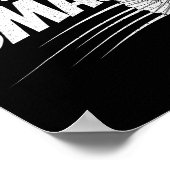 バドミントンおもしろいデザイン女子男性へキッズバドミント ポスター (角)