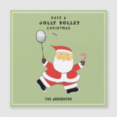 バドミントンおもしろいホリデーカード (正面)