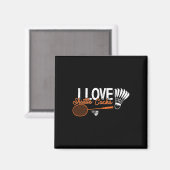 バドミントンおもしろいユーモアのスマッシュシャトルバーディスポーツ2 マグネット (正面/裏面)