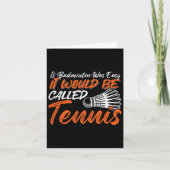 バドミントンおもしろいユーモアのスマッシュシャトルバーディスポーツ5 カード (正面)