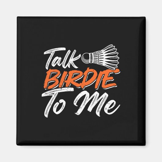 バドミントンおもしろいユーモアのスマッシュシャトルバーディスポーツ8 マグネット (正面)