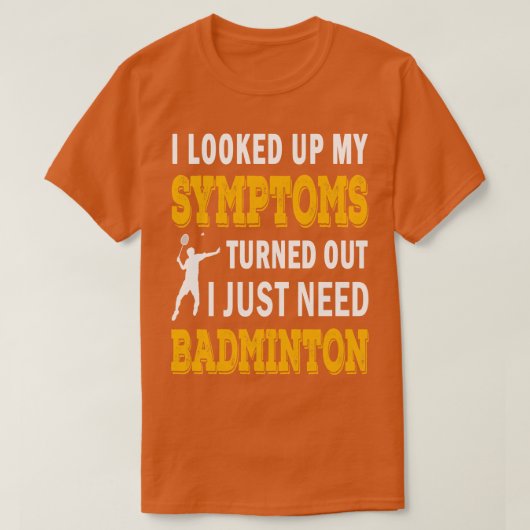 バドミントンおもしろい恋人引用文 Tシャツ (デザイン正面)