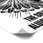 バドミントンおもしろい選手ラブシャトルデザイン ポスター (角)