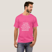 バドミントンおもしろい選手 Tシャツ (正面フル)