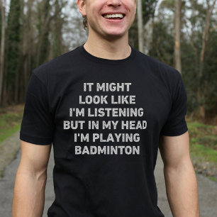 バドミントンおもしろい選手 Tシャツ