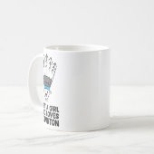 バドミントンが大好きな女の子 コーヒーマグカップ (正面左)