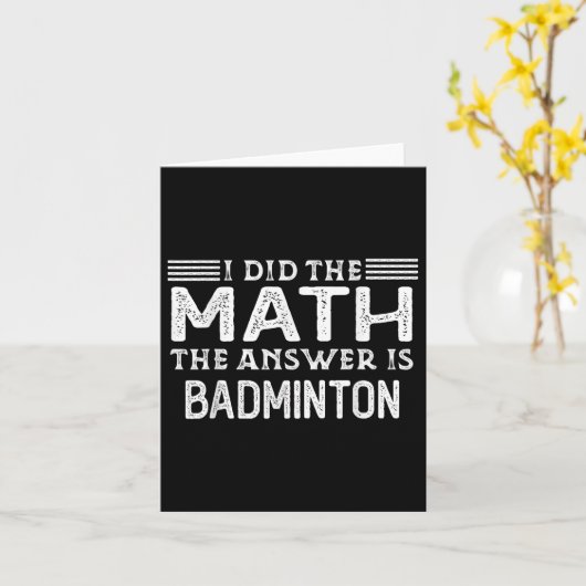 バドミントンが答えだ 面白い数学の先生と生徒 カード (黄色い花)