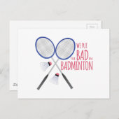バドミントンが苦手だ ポストカード (正面/裏面)