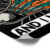 バドミントンが電話してきて、私はシャトルバスに行かねばならない ポスター (角)