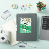 バドミントンで悪態をつく女子 シール (iPadカバー)