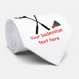 バドミントンのギフト、ラケットおよびshuttlecockのタイ ネクタイ