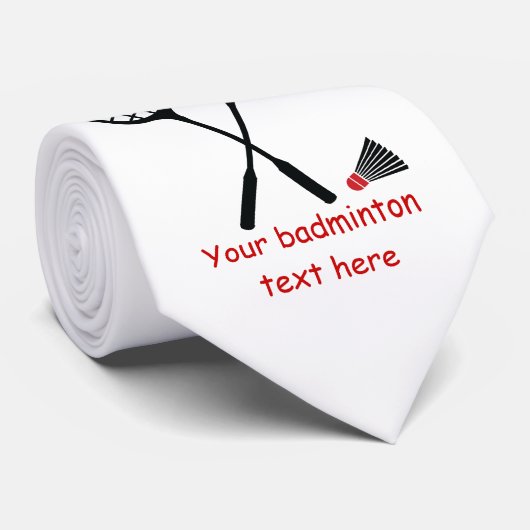 バドミントンのギフト、ラケットおよびshuttlecockのタイ ネクタイ (ロール)