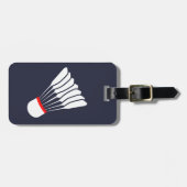 バドミントンのグラフィックアドレス荷物タグ ラゲッジタグ (正面横)