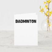 バドミントンのシャトルプレーヤー – チームラケットEkg Heartb カード (黄色い花)