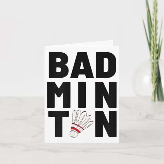 バドミントンのシャトル カード (正面)