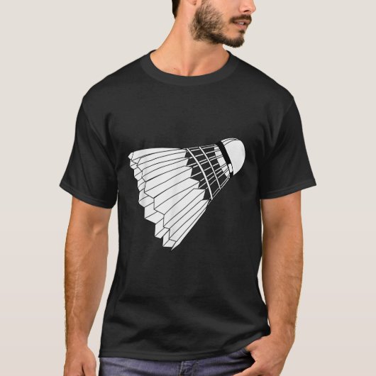 バドミントンのシャトル バーディー が大好き Tシャツ (正面)