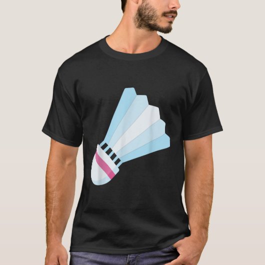 バドミントンのシャトル バーディー 9 が大好き Tシャツ (正面)