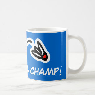 バドミントンのチャンピオンマグカップ コーヒーマグカップ