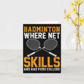 バドミントンのネットスキルバートパン衝突バドミントンPl カード (黄色い花)