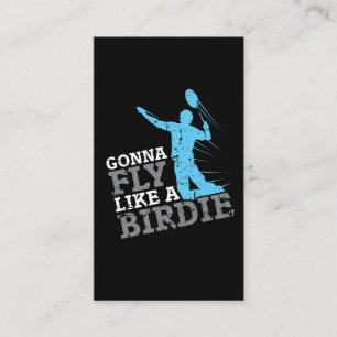 バドミントンのバドミントンのギフトのアイディアの小鳥ラケットスポーツ 名刺