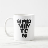 バドミントンのマグ コーヒーマグカップ (左)