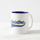 バドミントンのマグ ツートーンマグカップ (正面右)