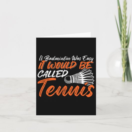 バドミントンのユーモア スマッシュ シャトル ビード 5 カード (正面)